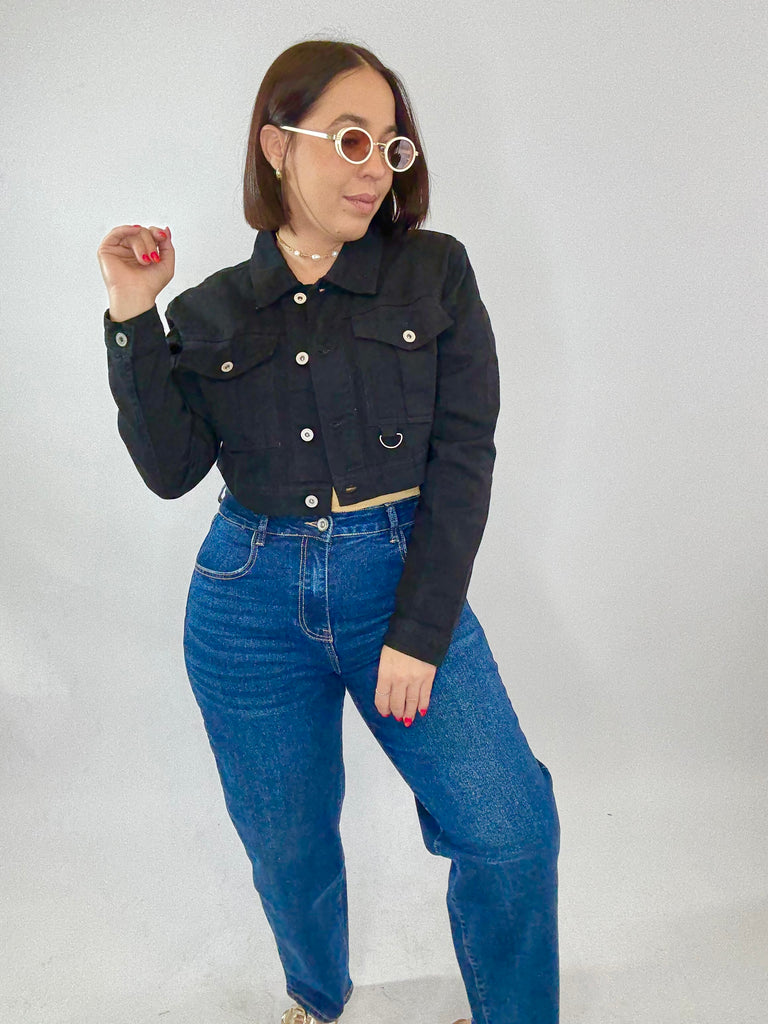 BLACK DENIM JACKET