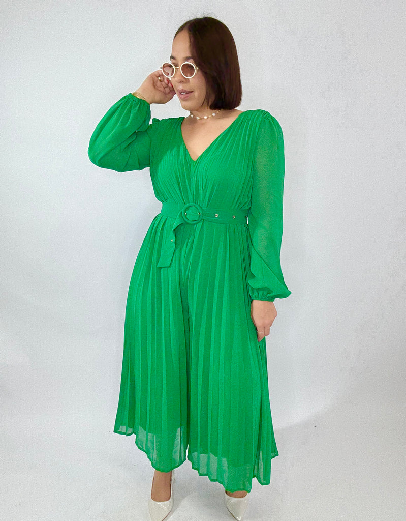 GREEN JUMPSUIT