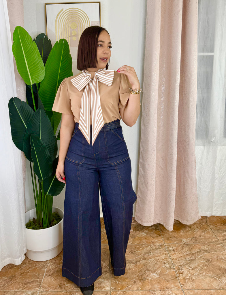 KEILA " BEIGE TOP
