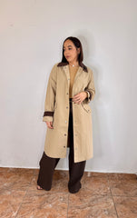 KHAKI"  LONG JACKET COAT
