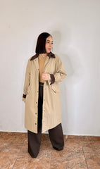 KHAKI"  LONG JACKET COAT