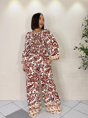 MICHELLE SET DOS PIEZAS BURGUNDY