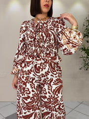 MICHELLE SET DOS PIEZAS BURGUNDY