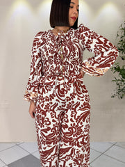 MICHELLE SET DOS PIEZAS BURGUNDY