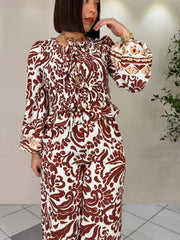 MICHELLE SET DOS PIEZAS BURGUNDY