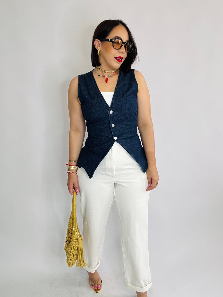 AURA' DENIM TOP