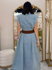 CATALINA" LIGHT DENIM DRESS