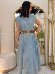 CATALINA" LIGHT DENIM DRESS