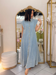 CATALINA" LIGHT DENIM DRESS