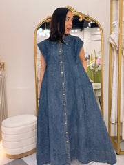 CATALINA" DARK DENIM DRESS