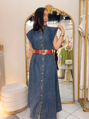 CATALINA" DARK DENIM DRESS