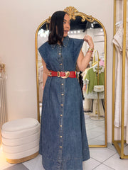 CATALINA" DARK DENIM DRESS