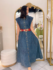 CATALINA" DARK DENIM DRESS