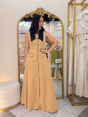 ISABELA"TAUPE  DRESS