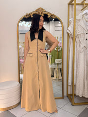 ISABELA"TAUPE  DRESS