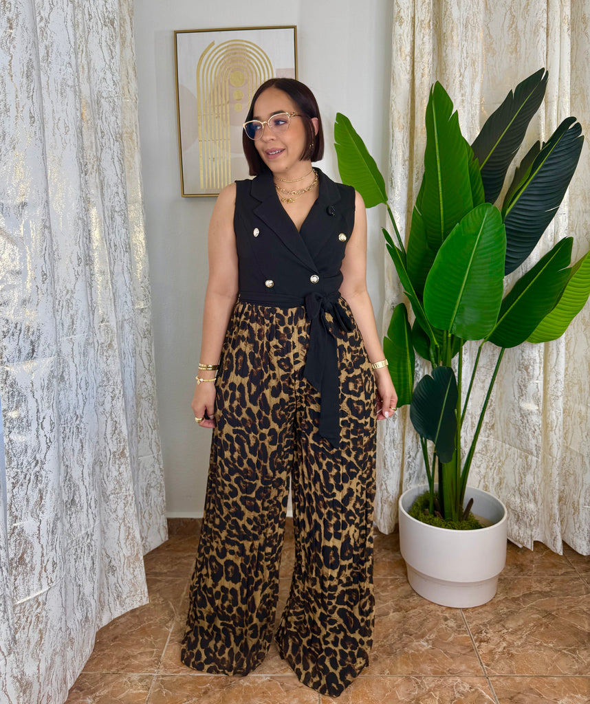 FABIOLA” LEOPARD JUMPSUIT