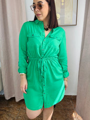 PAULA” GREEN DRESS