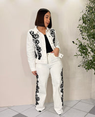 NOIR  WIDE LEG PANTS