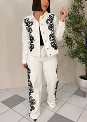 NOIR  WIDE LEG PANTS