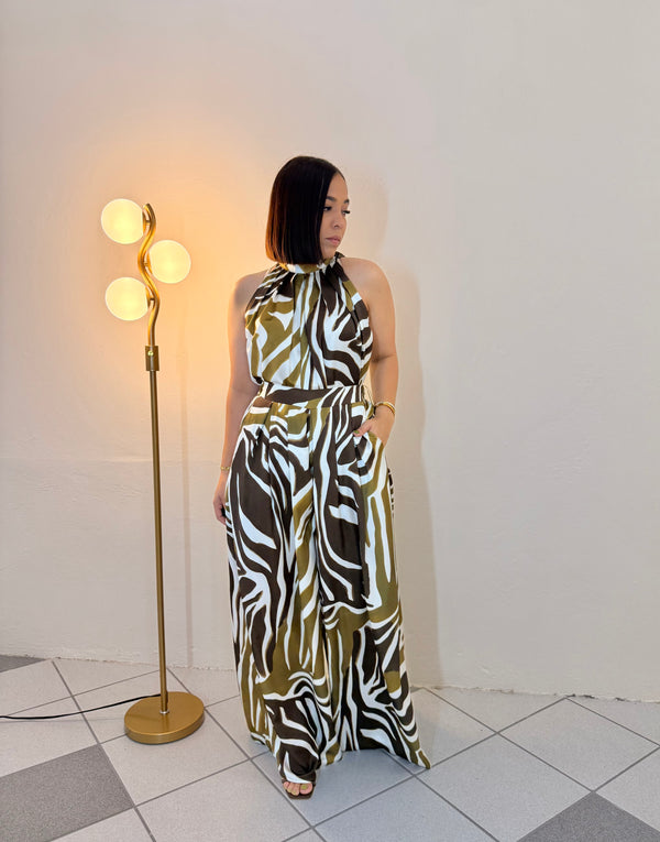 GABRIELA OLIVE SET DOS PIEZAS