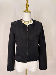 BLACK  JACKET SUEDE