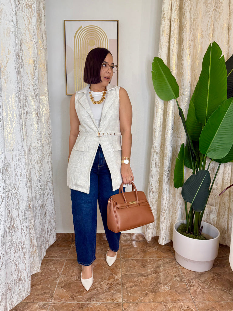 MARIE” BEIGE VEST