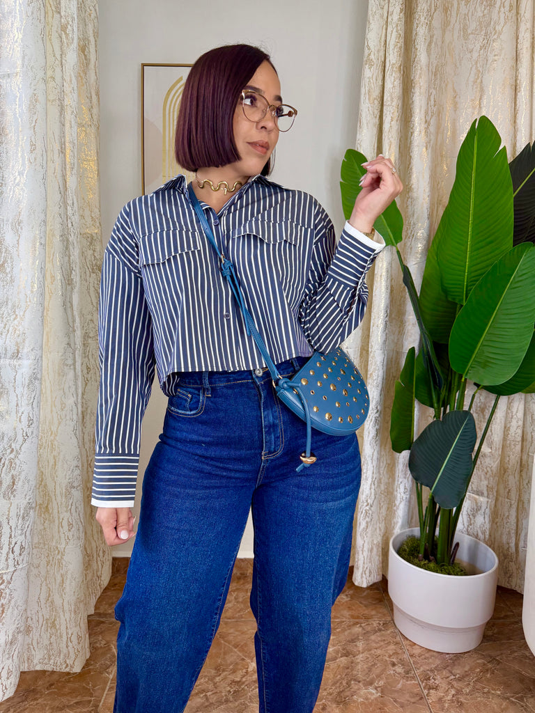 PAO" NAVY TOP