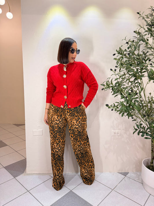 KIARA¨PANTALON LEOPARDO