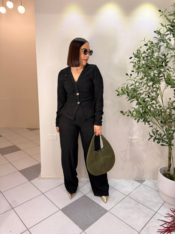 MICHELLE¨BLACK SET DOS PIEZAS