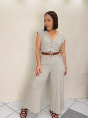 MICHELLE BEIGE JUMPSUIT