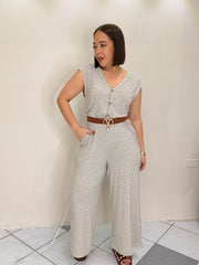 MICHELLE BEIGE JUMPSUIT