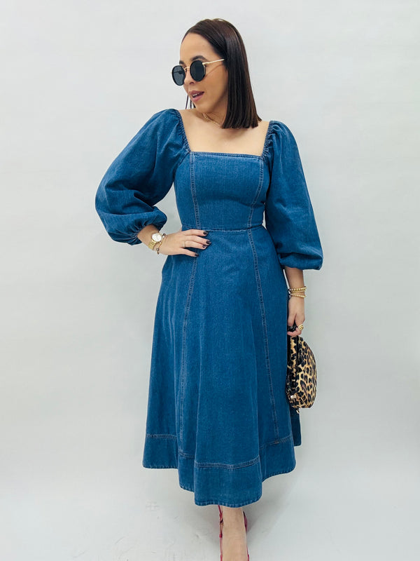 MICHELLE” DENIM DRESS