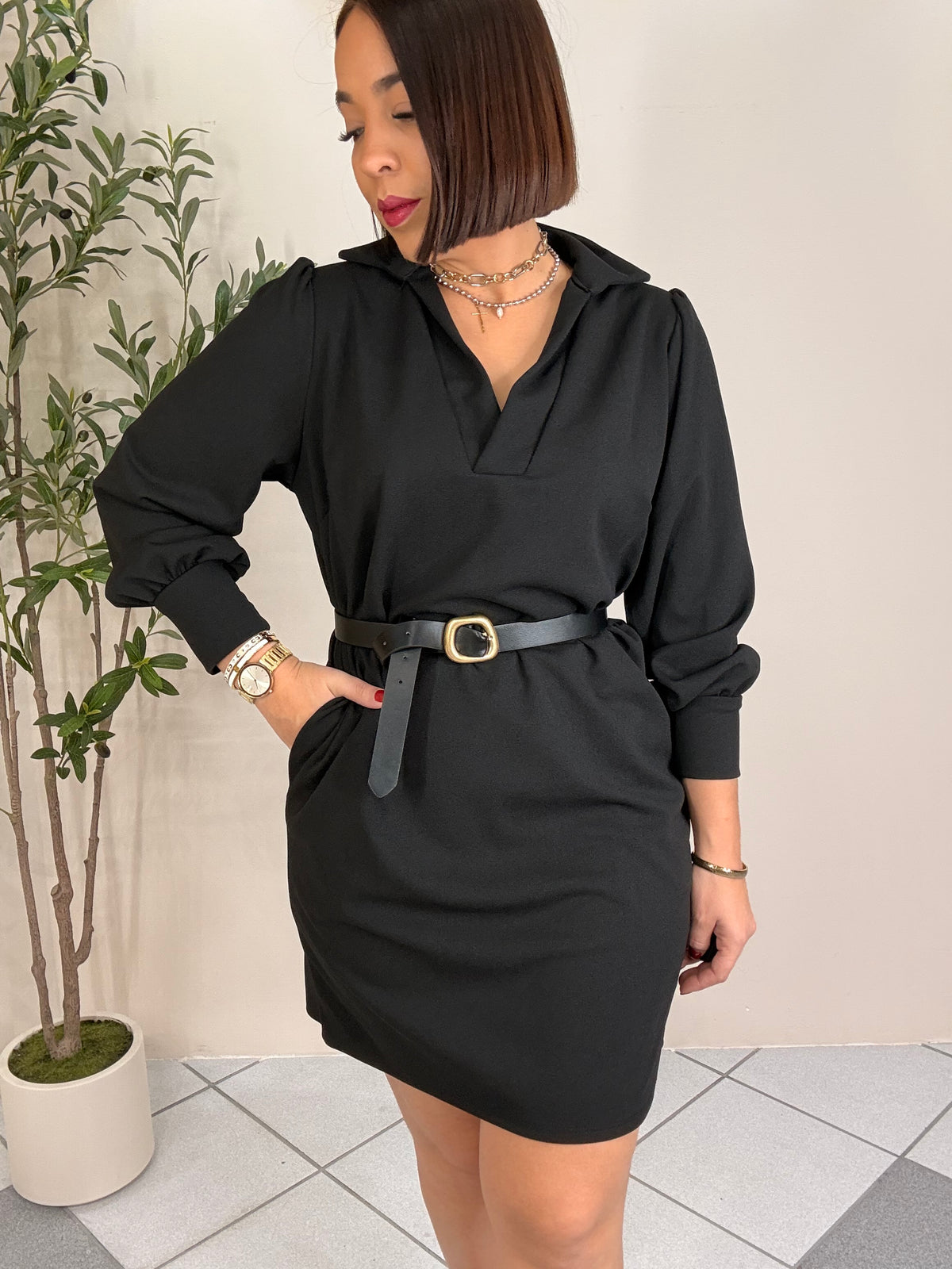 DANIELA” BLACK DRESS