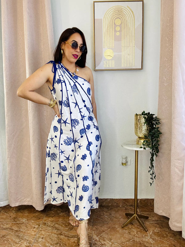 RESTOCK MARINA DRESS