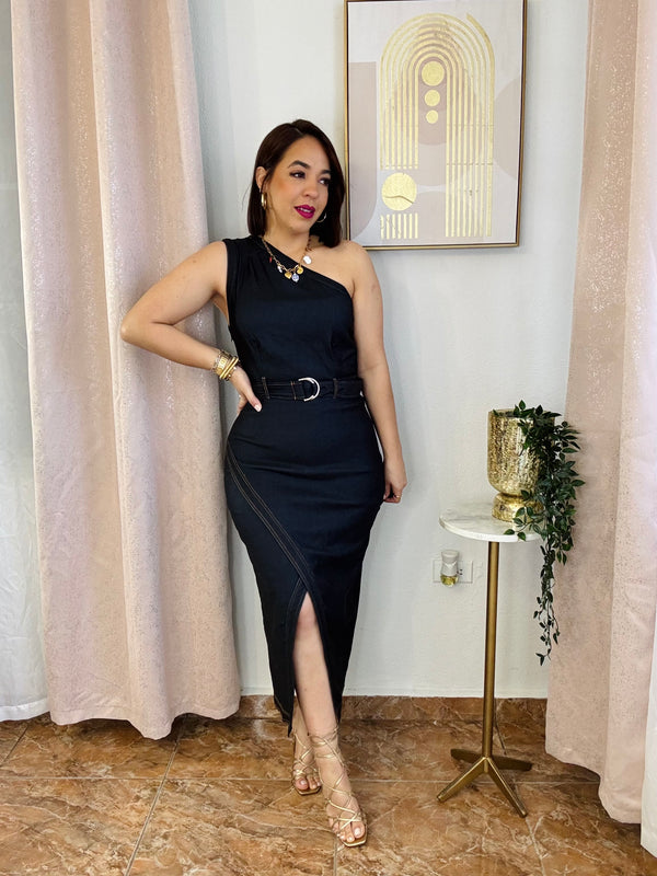 RESTOCK DARK DENIM DRESS