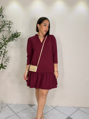 LORENA WINE DRESS