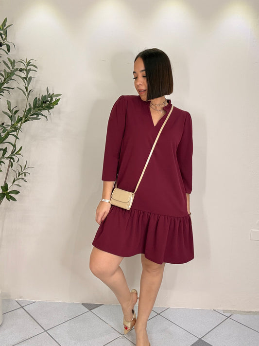 LORENA WINE DRESS