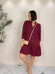 LORENA WINE DRESS