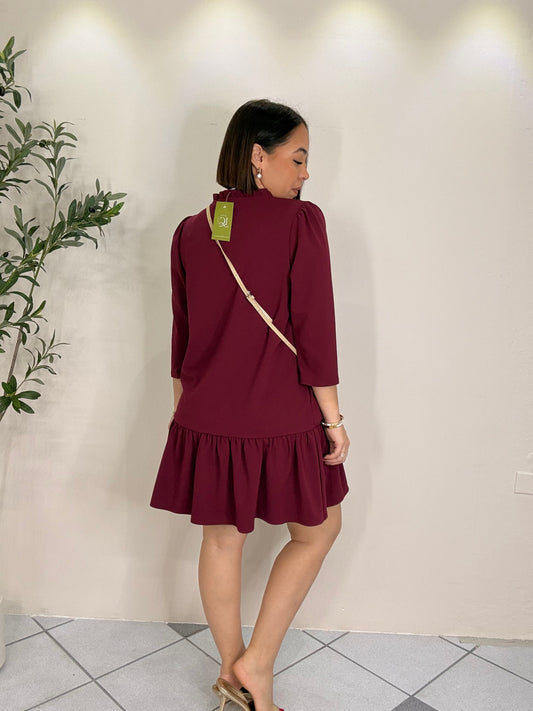 LORENA WINE DRESS