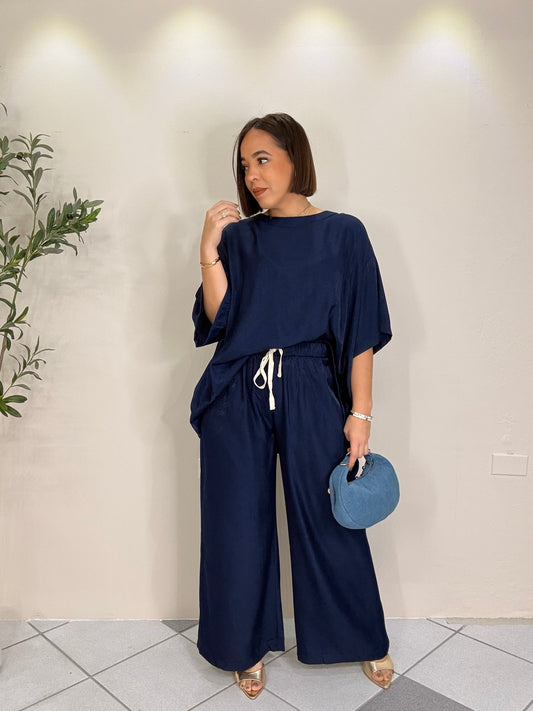 ISABELA"  BLUE  SET DOS PIEZAS