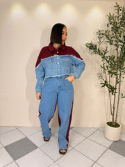 RAQUEL " BURGUNDY SET DOS PIEZAS