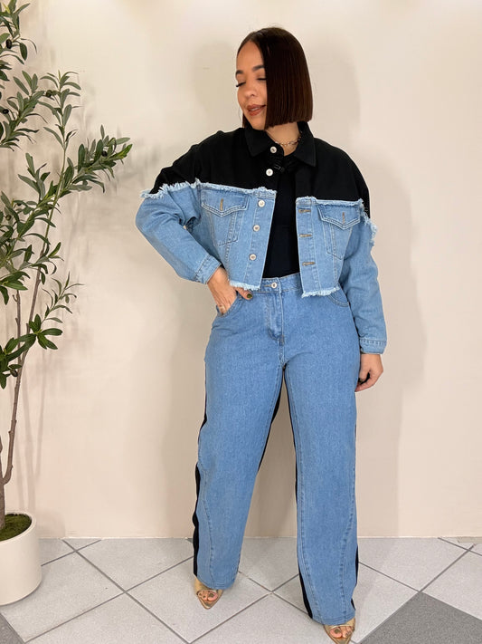 RAQUEL"  BLACK SET DOS PIEZAS