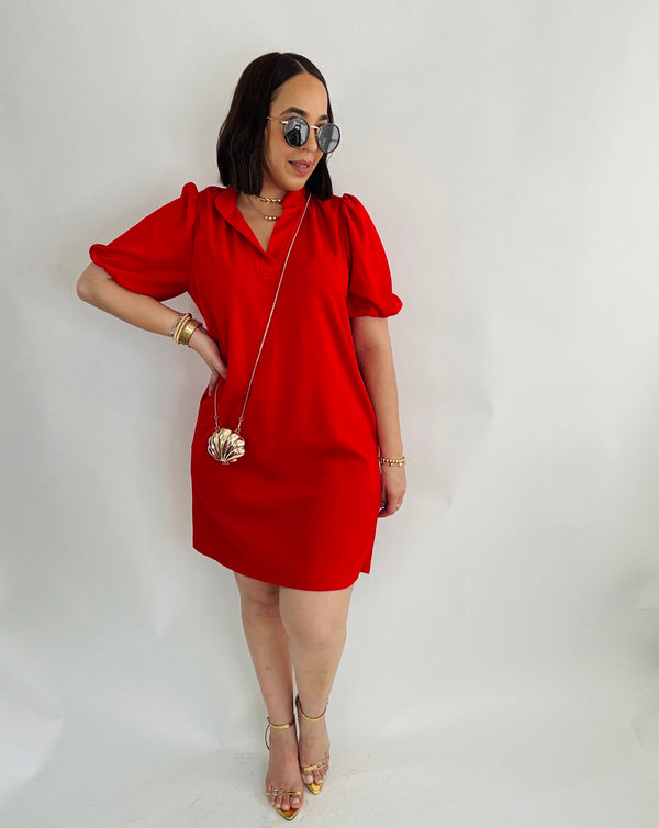 ALANNA” RED DRESS