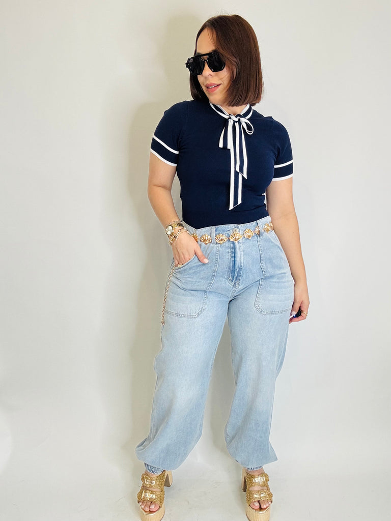 LILIANA “ JOGGER DENIM PANT