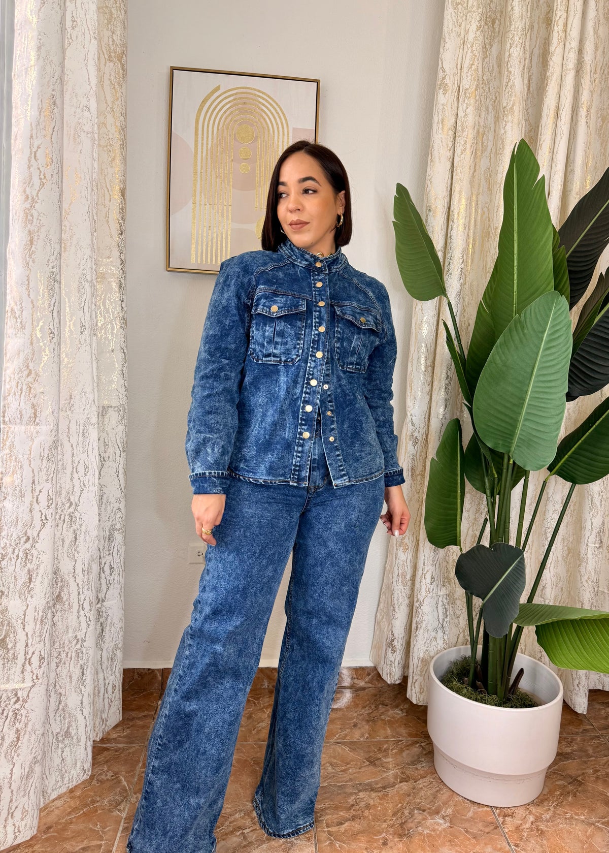 ROXANA" DENIM SET DOS PIEZAD