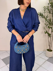 ALANNA" BLUE SET DOS PIEZA