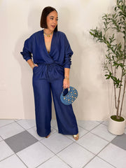 ALANNA" BLUE SET DOS PIEZA