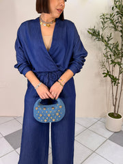 ALANNA" BLUE SET DOS PIEZA