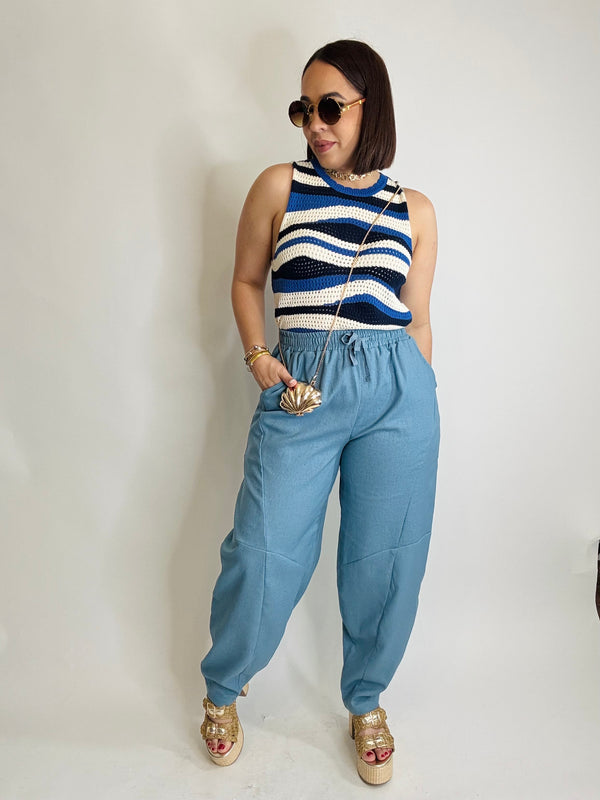 BARREL BLUE  PANT