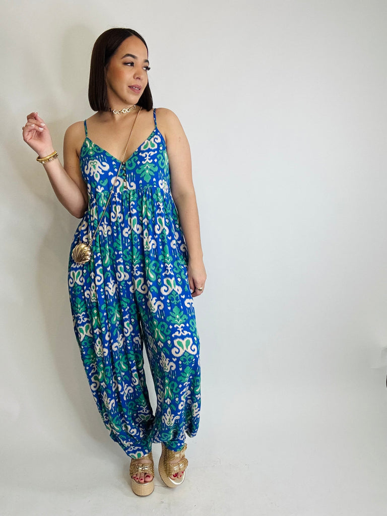 LAURA BLUE JUMPSUIT